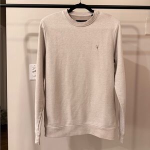 All Saints Light Gray Crewneck Sweater